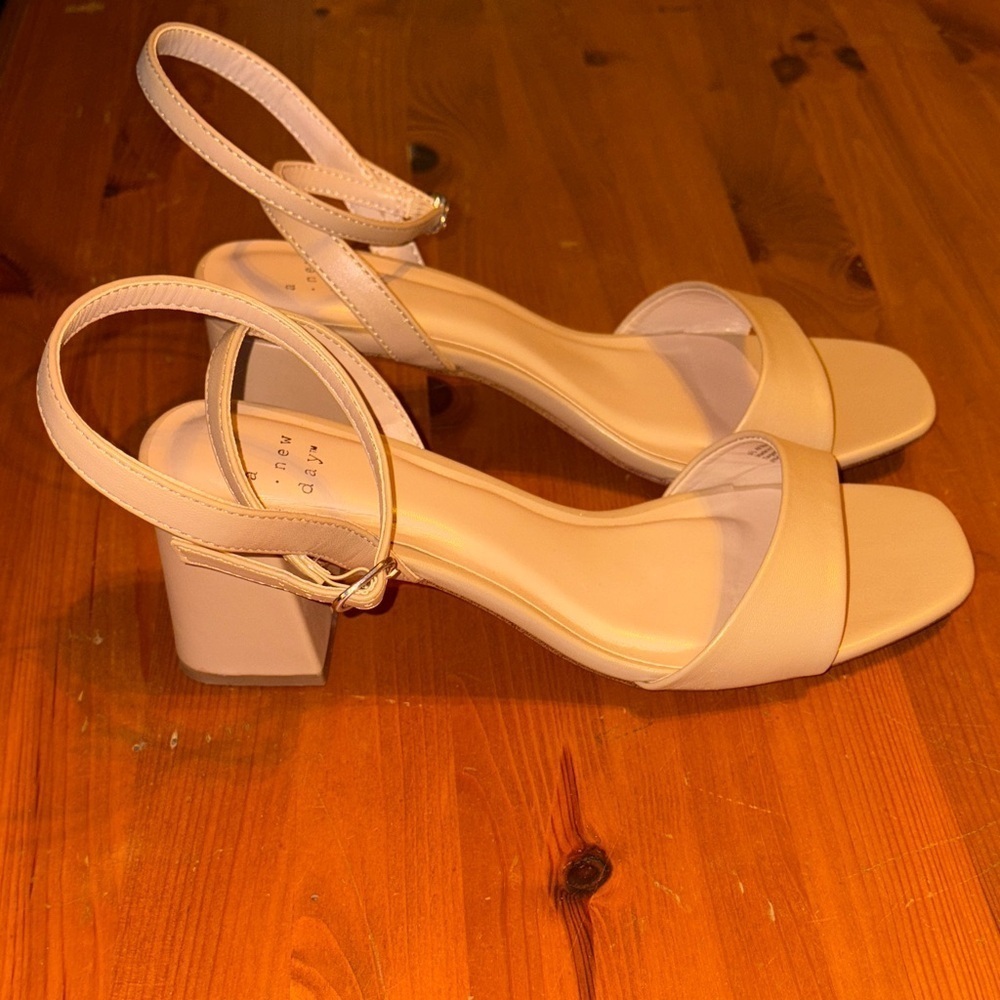 A New Day Women's Beige Strap Sandals - Picture 2 of 6